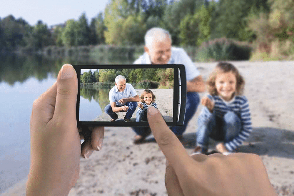 Scharf oder verschwommen Sehen